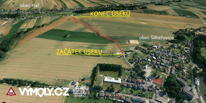 Účelová (místní) komunikace mezi obcí Šilheřovice a Hať