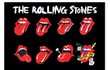 VYPLAZENÁ GENERACE: Logo, které je synonymem Rolling Stones, za 40 let změnilo svoji oficiální podobu šestnáctkrát. Fanouškovských variací je pak nesčetně.