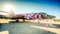 vyřazená vojenská letadla jako objekt graffiti
