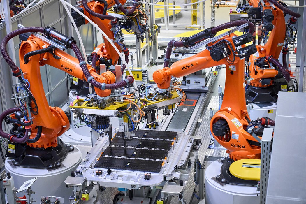 Výroba vysokovoltážních baterií (BMW Group Plant Leipzig)