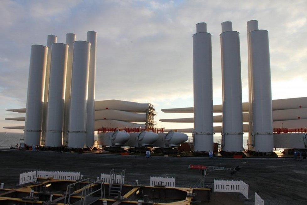Výroba větrných elektráren Siemens