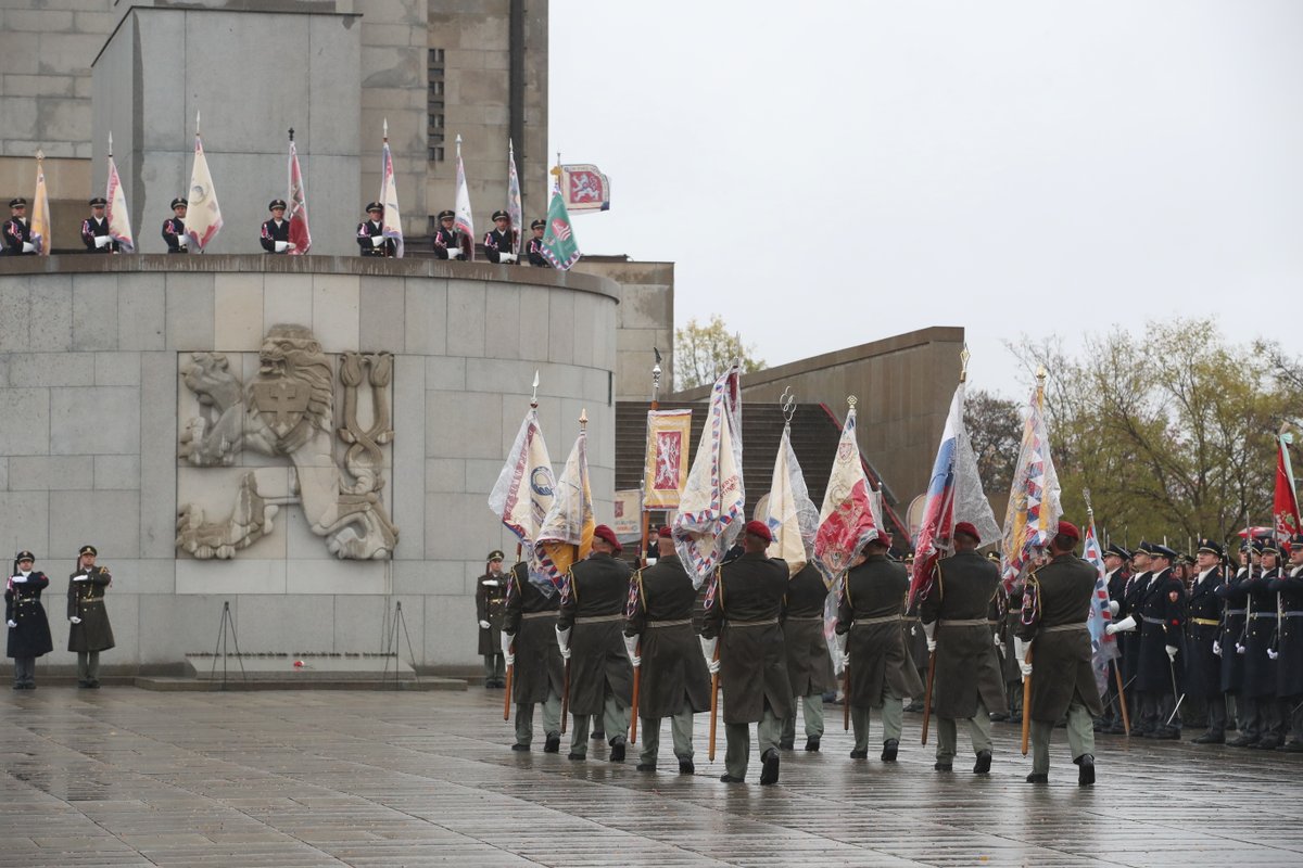 Petním akt na Vítkově ke 100. narozeninám republiky