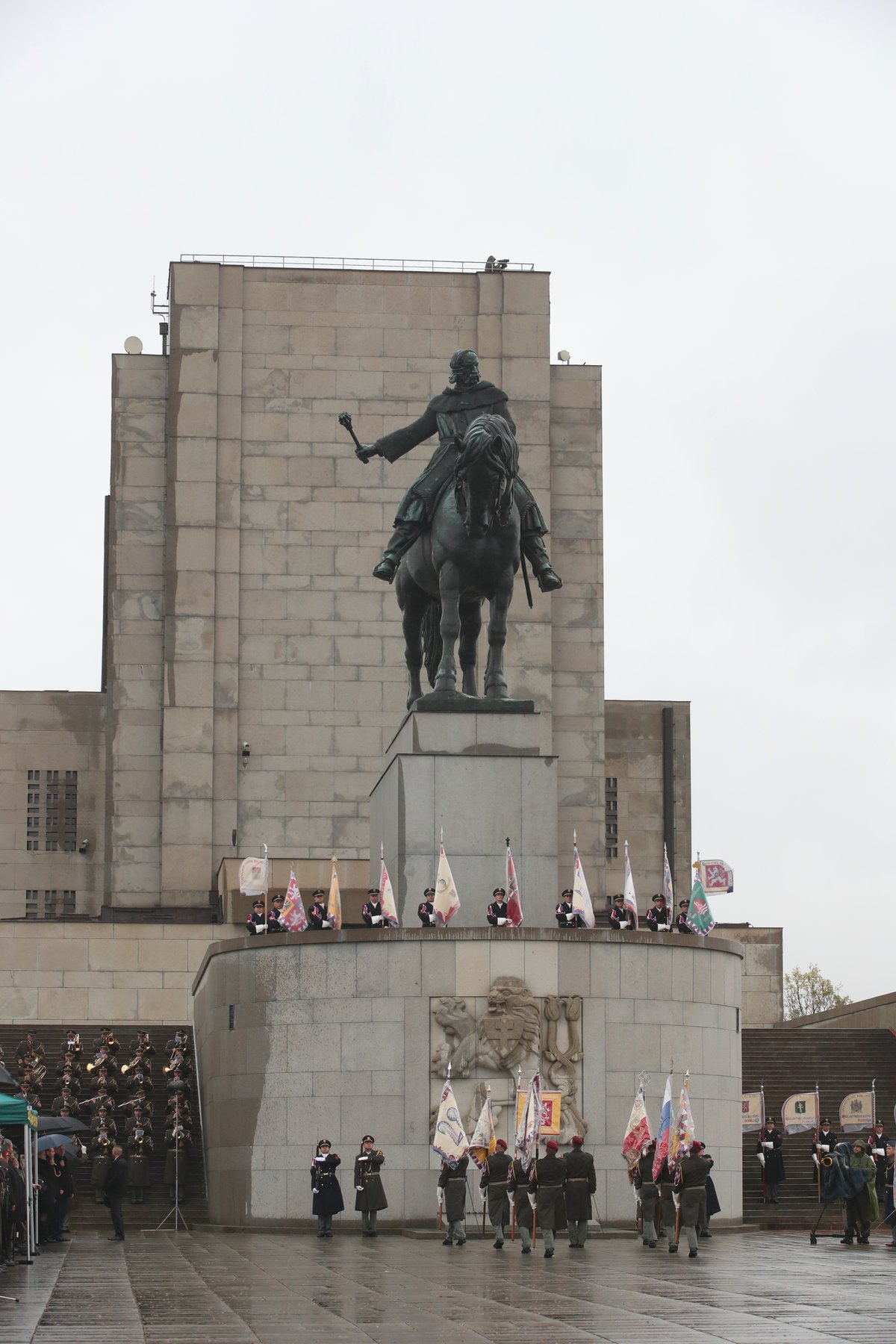 Petním akt na Vítkově ke 100. narozeninám republiky