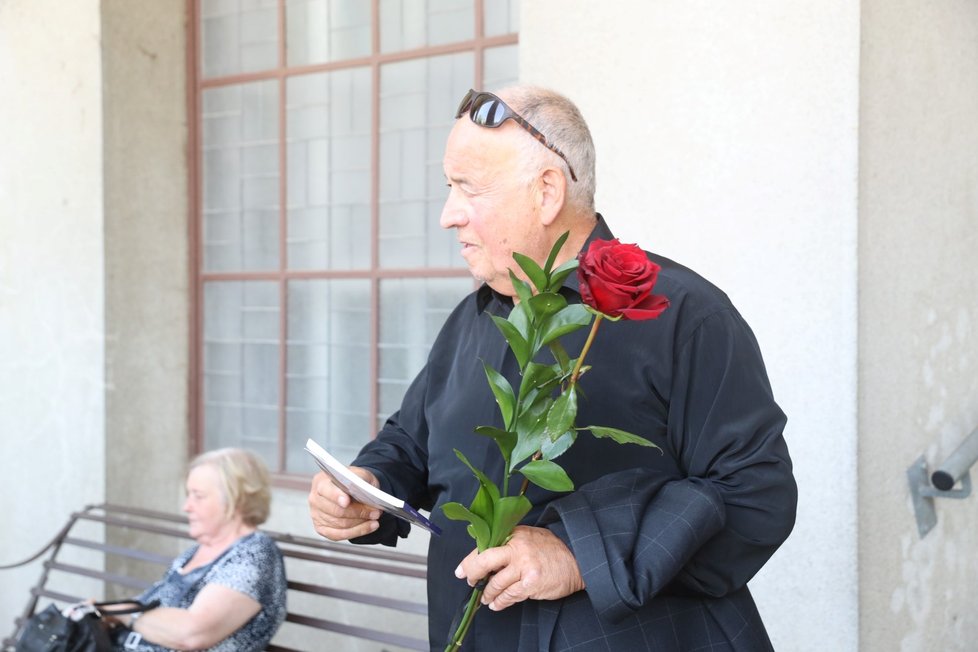 Ivan Vyskočil na pohřbu Karla Richtera