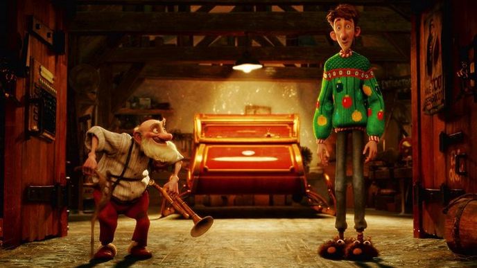 Vysloužilý děda a jeho nešikovný vnuk hodlají doručit zapomenutý dárek v animované vánoční komedii s britským šmrncem