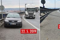 Auto odstavené na Vysočanské radiále odstranili díky Blesku! Překáželo tam měsíc