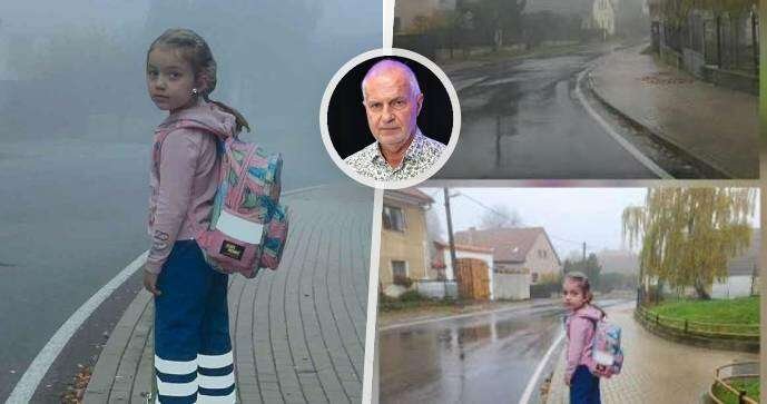 Vysoká u Mělníku zkouší nové opatření proti rychlosti: Maketa dívky v životní velikosti.