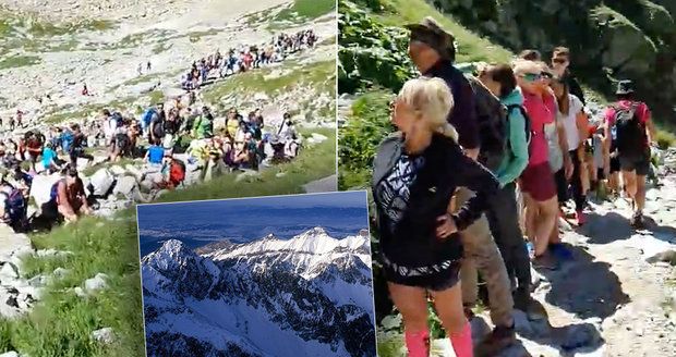 Šílené fronty v Tatrách: Turisté vzali útokem stezky, mačkají se jak sardinky