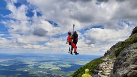 Češka (62) za zranila při sestupu ze slovenské hory Velká Svišťovka.