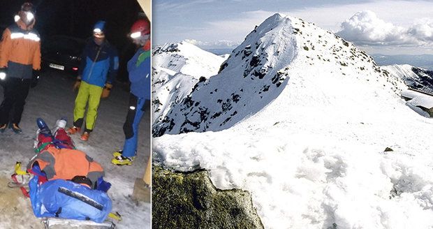 Český lyžař se vážně zranil v Tatrách: Do akce vyrazilo několik skupin záchranářů