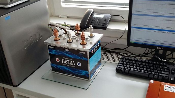 vysokokapacitní baterie Robusta s články vyrobenými podle technologie HE3DA