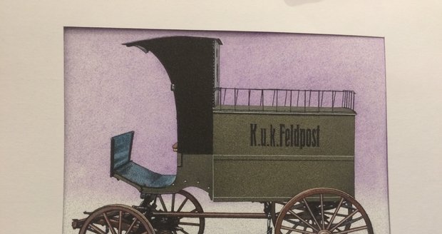 Jedním z vystavujících je grafik Karel Dvořák, který většinu svého život azasvětil vymýšlení motivů na české poštovní známky.