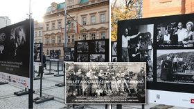 Před kostelem sv. Václava na Smíchově je k vidění 	 výroční výstava Asociace českých kameramanů.