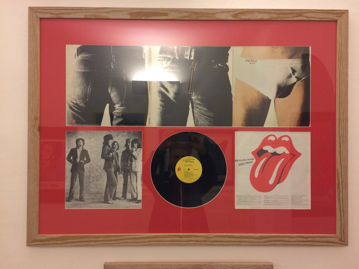 Andy Warhol vytvářel umělecká díla také hudebním tvůrcům, na snímku tvorba pro Rolling Stones.