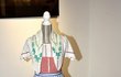 Pracovní kanafasový kroj (Horní Chodsko). Šlo o běžný oděv postřekovských žen.