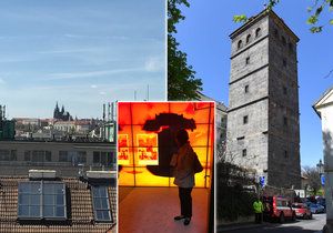 Výstava Praha hoří! v Novomlýnské věži nabízí svým návštěvníkům několik zajímavých zážitků. Například krásný výhled a zajímavé audiovizuální prvky.