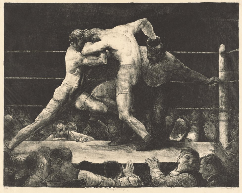 George Bellows, Mužská záležitost u Sharkey&#39;s