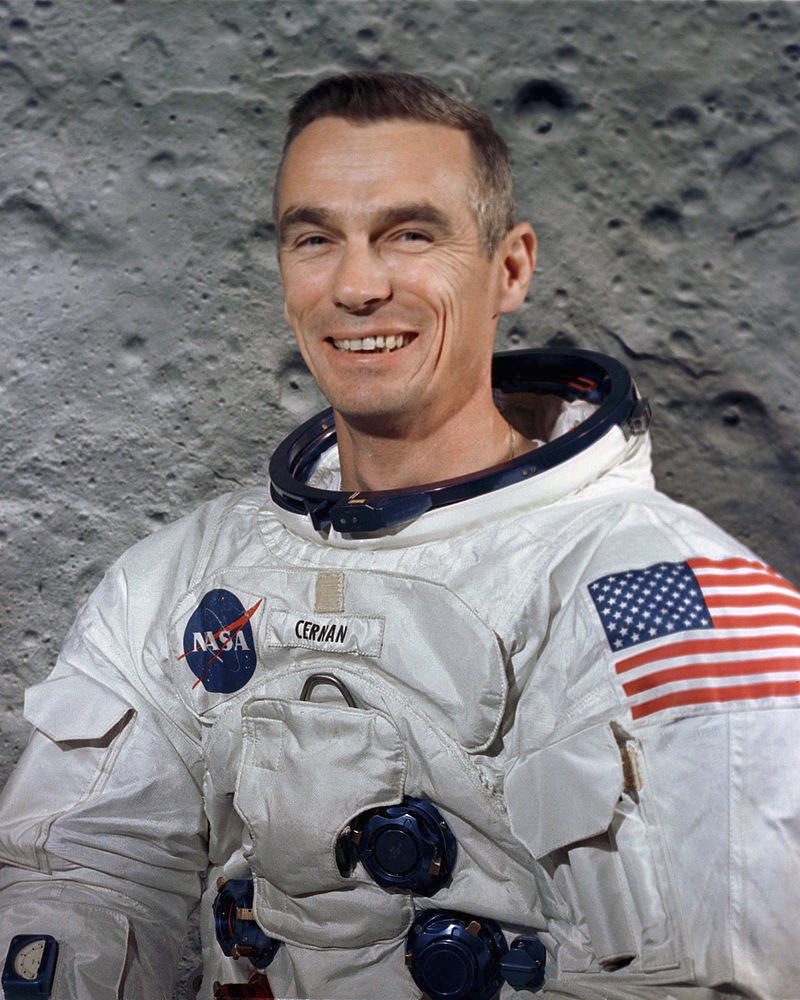 Americký astronaut Eugen A. Cernan.