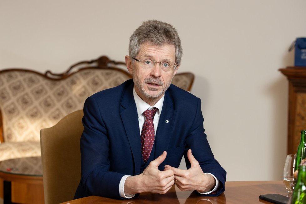 Předseda Senátu Miloš Vystrčil (ODS) během rozhovoru pro Blesk Zprávy (20. 12. 2022)