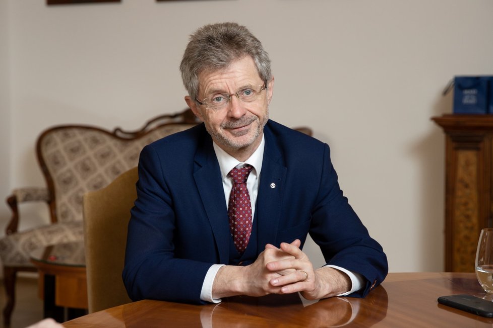 Předseda Senátu Miloš Vystrčil (ODS) během rozhovoru pro Blesk Zprávy (19.12.2022)