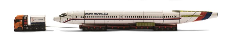 Vystřihovánka letadla TU-154