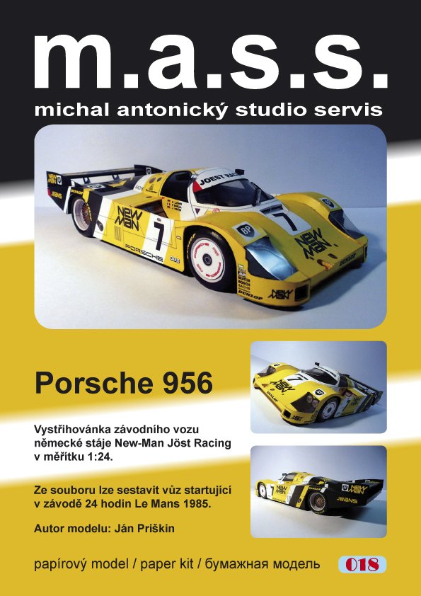 VYstřihovánka Porsche 956