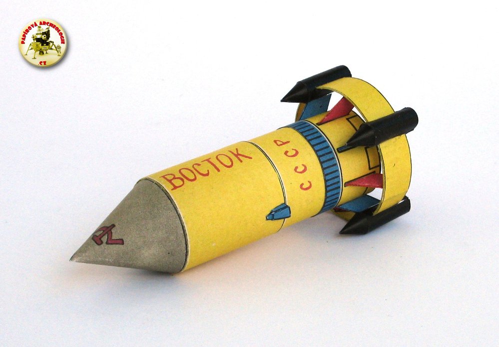 První vystřihovánka v ABC: Raketa Vostok