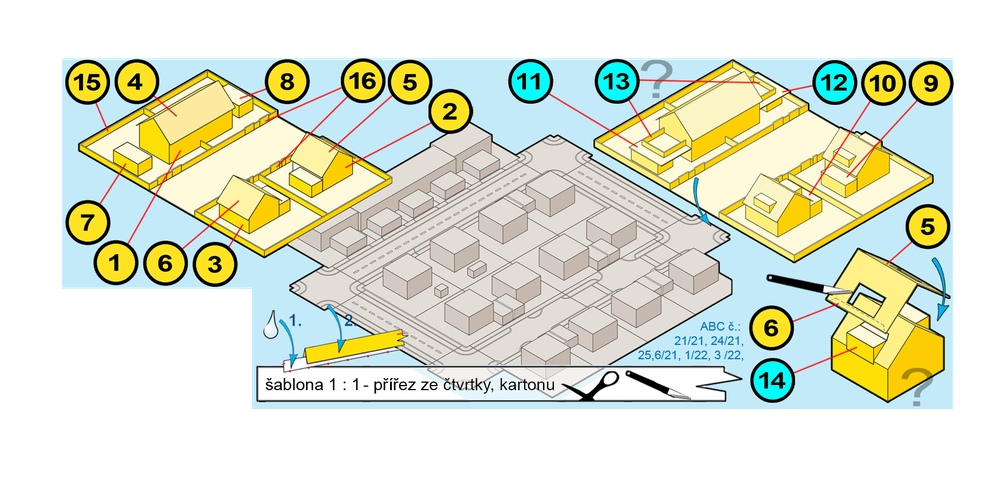 Vystřihovánka miniboxu Janov v časopisu ABC