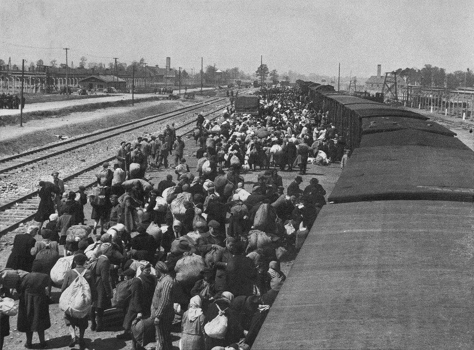 Snímky z koncentračního tábora v Osvětimi