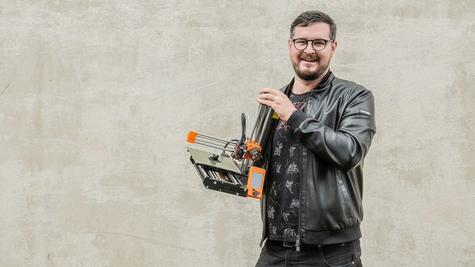 Vývojář 3D tiskáren a majitel firmy Prusa Research Josef Průša.