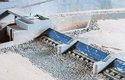 Modelová řeka ve Výzkumném ústavu vodohospodářském: Všimněte si kamínků – u skutečného vodního díla jde o mnoha set kilogramové balvany