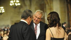 Slavnostního večera se zúčastnil také Miloš Zeman!