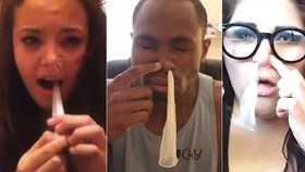 Nejnovější internetová výzva může skončit tragicky: Teenageři vdechují nosem kondomy a vytahují je ústy