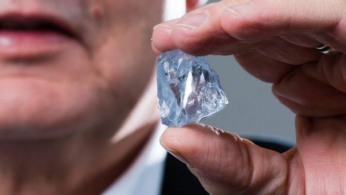 Vzácný modrý diamant, může být nejcennější na světě