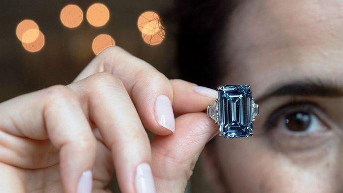 vzácný modrý diamant Oppenheimer Blue