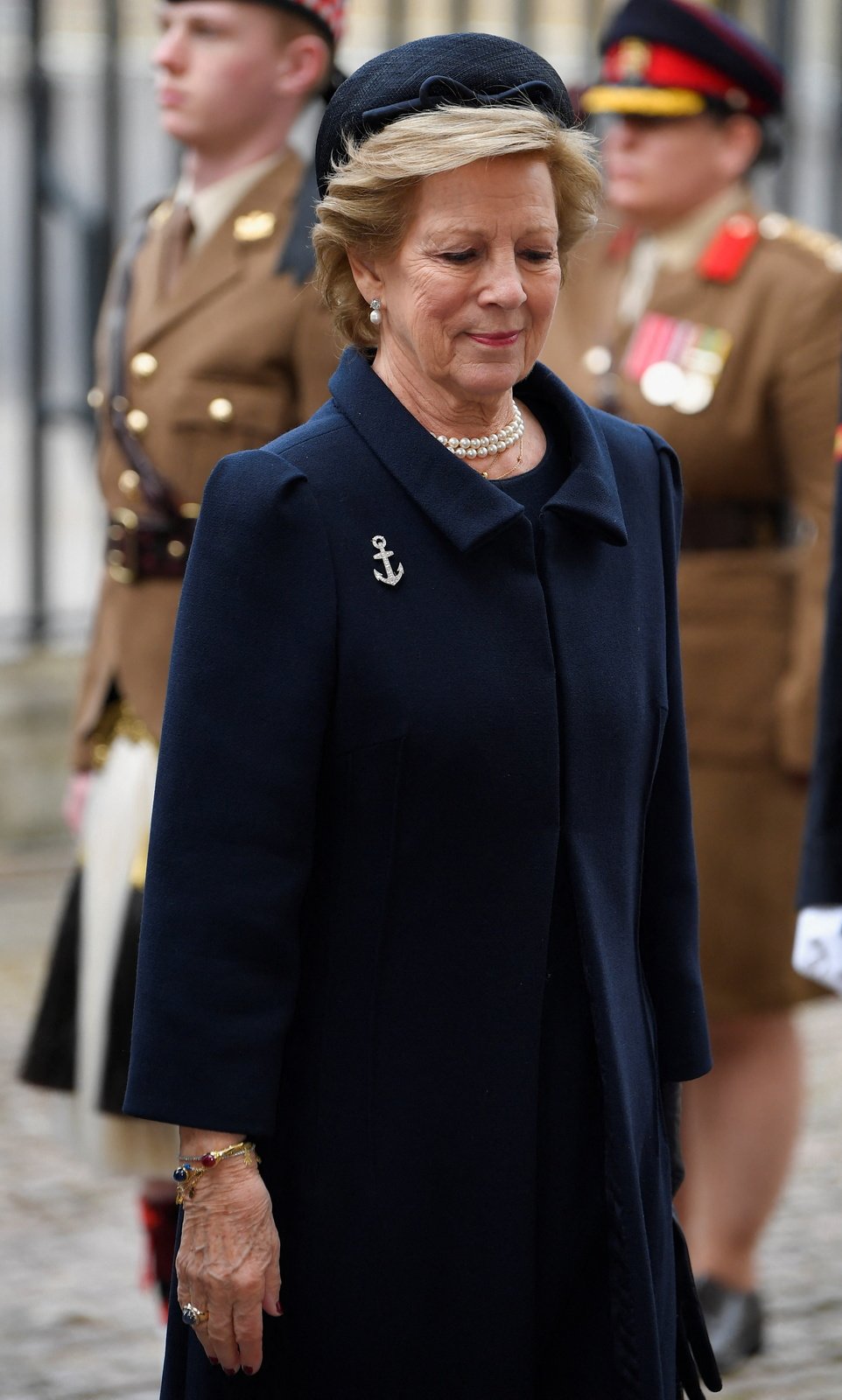 Vzpomínková mše na Prince Philipa ve Westminsterském opatství. Královna Anne-Marie z Řecka