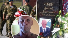 Jednoho z vůdců wagnerovců Dmitrije Utkina, známého tím, že obdivoval třetí říši, pohřbili s vojenskými poctami.