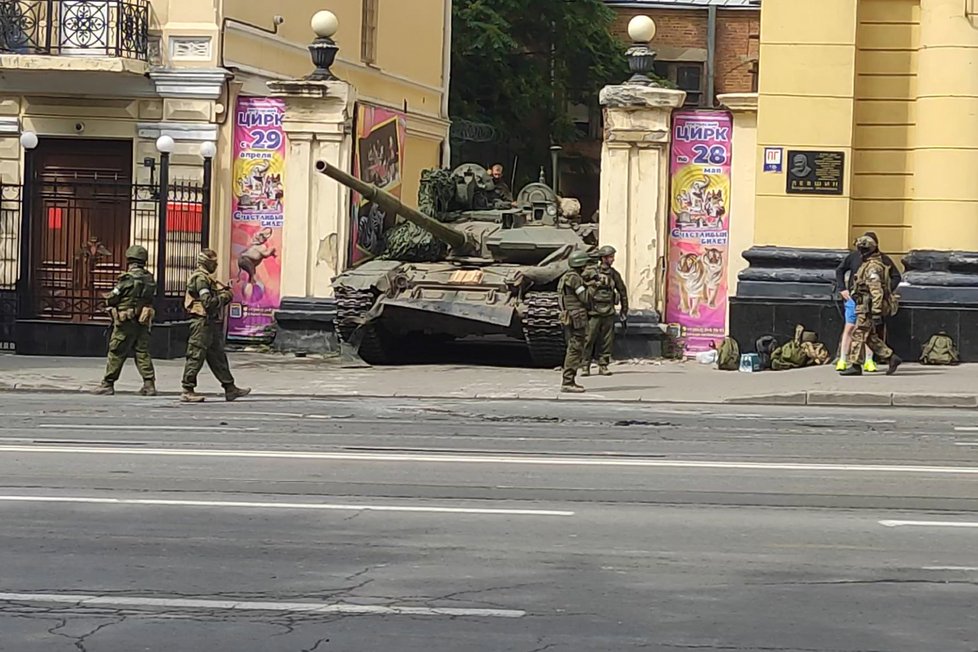 Wagnerovci v Rostově na Donu (Rusko, 24. 6. 2013)