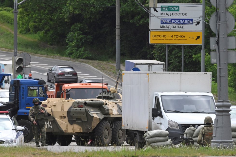 Wagnerovci na cestě do Moskvy (23. 6. 2023)