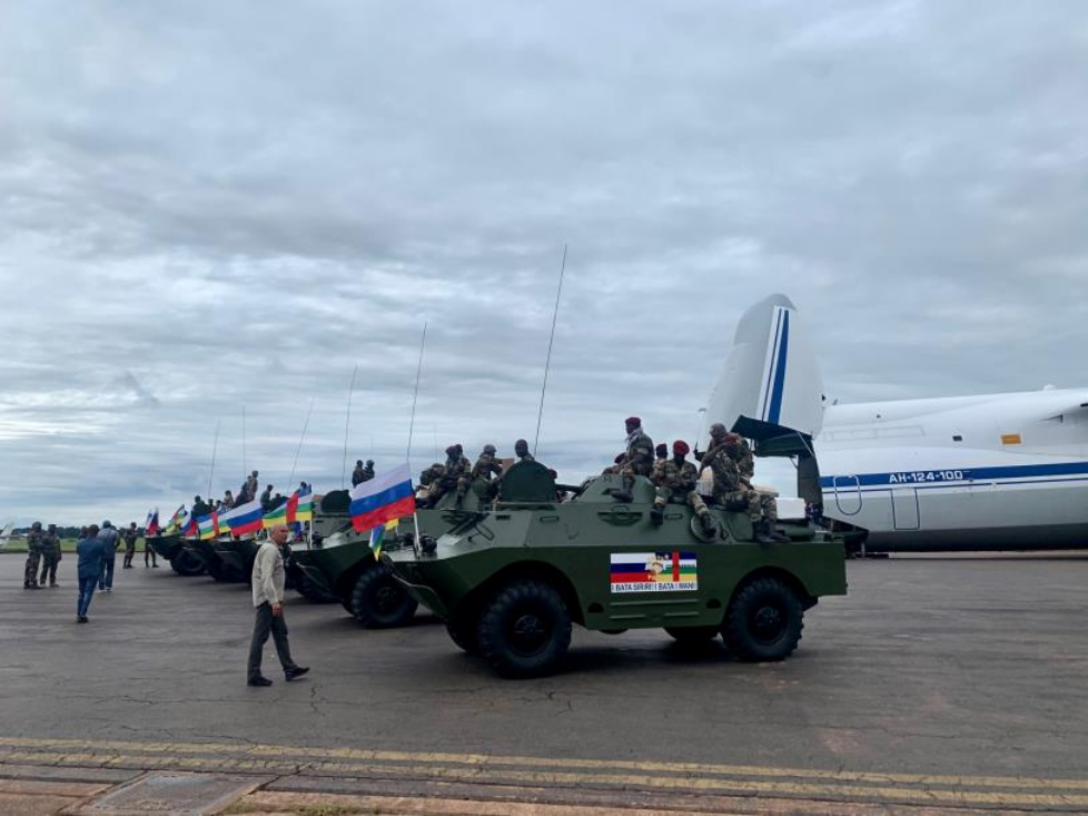 Ruské obrněné vozy BRDM-2, dodané do Středoafrické republiky (15. 10. 2020)