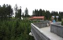 WaldWipfelWeg neboli Cesta v korunách stromů začíná u restaurace. Opisuje klikatý oblouk vystrčený do údolí a na délku měří 370 metrů. Chodník z modřínového dřeva je 2,5 metru široký a stojí na betonových pilířích
