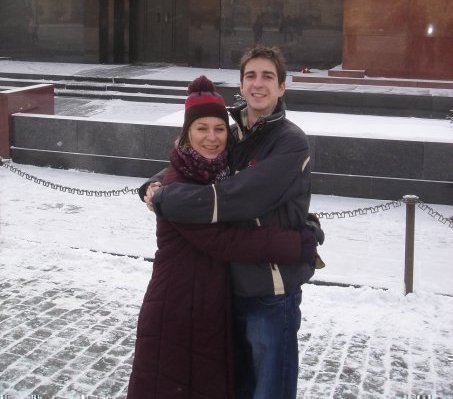 Wanda Hrycová a Hugo Hryc na výletě v Moskvě