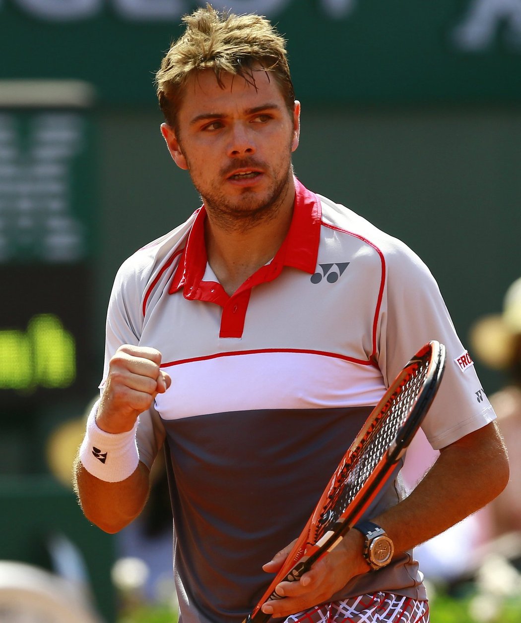 Wawrinka slaví další vítězný úder