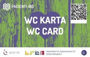 WC karta, která umožní přednostní vstup na neveřejné toalety