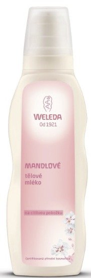 Mandlové tělo mléko pro citlivou pokožku Weleda, 399 Kč (200 ml), koupíte na www.weleda.cz