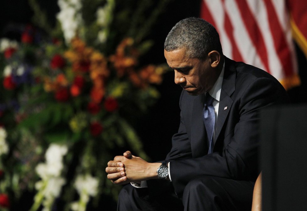 Zdrcený prezident Obama: Těch tragédií je poslední dobou v USA nějak moc