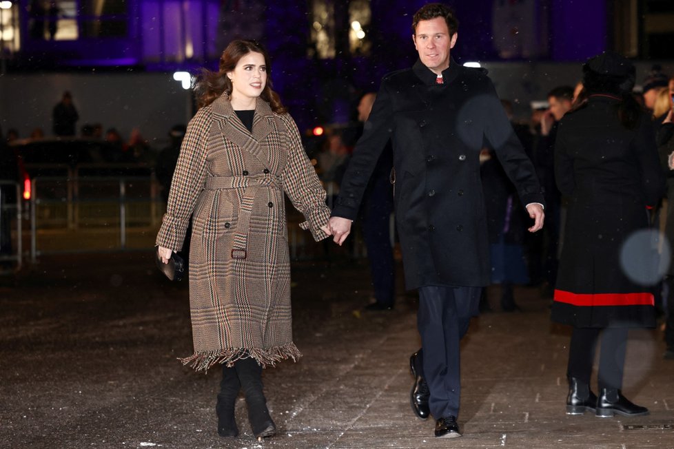 Princezna Eugenie a Jack Brooksbank. V prosinci se jí už rýsovalo bříško...