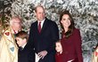 William, Kate, George a Charlotte