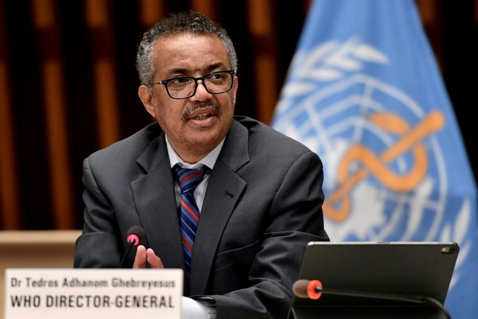 Generální ředitel Světové zdravotnické organizace (WHO) Tedros Adhanom Ghebreyesus