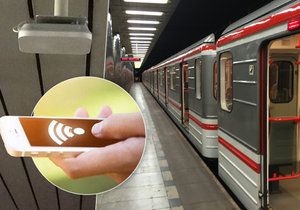 V šesti stanicích pražského metra od úterý funguje wi-fi.